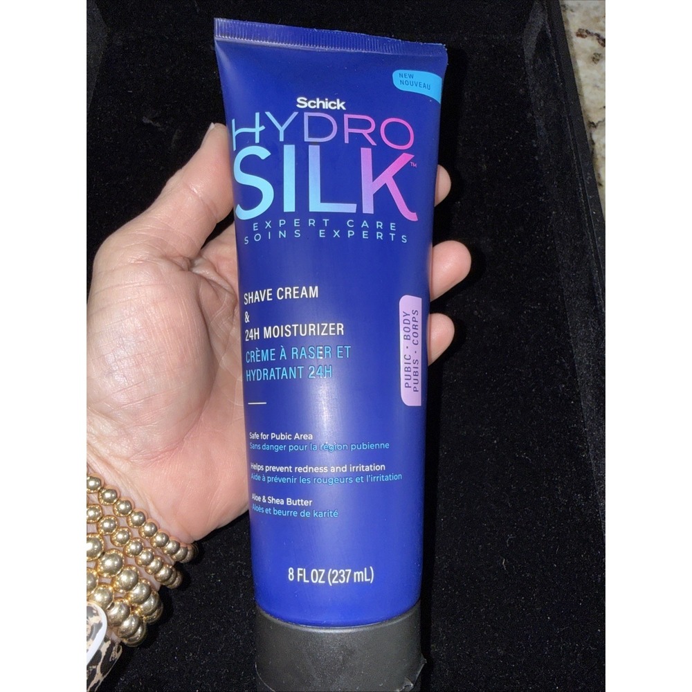 Schick Hydro Silk Shave Cream 24Hr Moisturizer Bikini Area Aloe & Shea 8oz. 5564